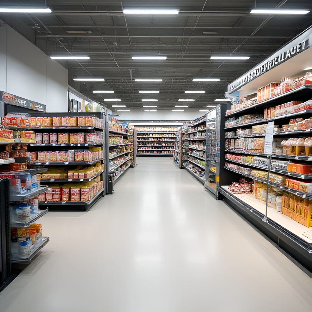 A photo showcasing shelves inside a Systembolaget store, with some sections appearing less stocked or showing gaps, illustrating the potential impact of supply chain disruptions during a strike.
