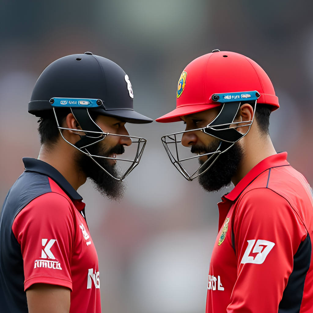 A composite image showing key players from LSG (like Rishabh Pant or Nicholas Pooran) and RCB (like Virat Kohli or Faf du Plessis) facing off, highlighting individual player battles.